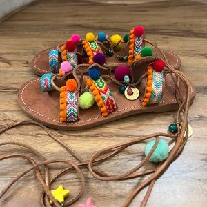 Authentic custom made Greek sandals